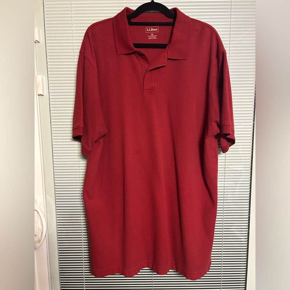 2 for 1!! L.L. Bean Men’s Polo Shirt Lot, Maroon & Navy Blue, Size Extra Large